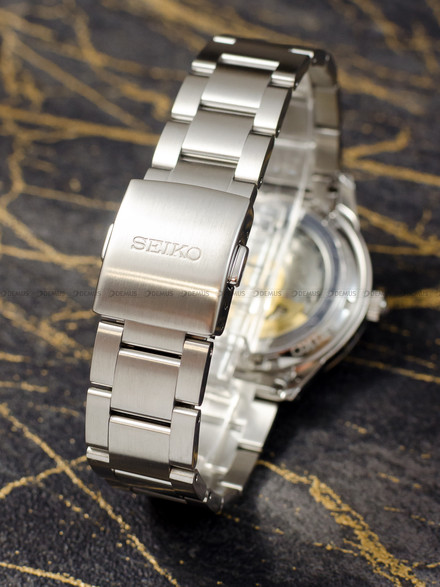 Zegarek Męski Seiko Presage Automatic Style 60's SRPL19J1 - Dodatkowy pasek w zestawie - limitowana edycja