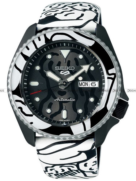Zegarek Męski Seiko Automatic 5 Sports Auto Moai SRPG43K1 - Edycja Limitowana
