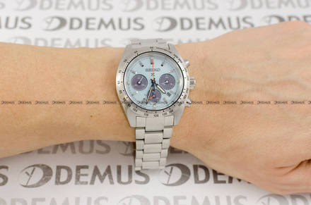 Zegarek Męski Seiko Prospex Speedtimer Solar SSC937P1 - Limitowana edycja - Dodatkowy pasek w zestawie