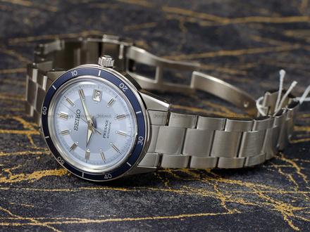 Zegarek Męski Seiko Presage Automatic Style 60's SRPL19J1 - Dodatkowy pasek w zestawie - limitowana edycja