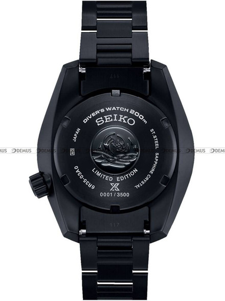 Seiko Prospex Sea Sumo Diver Black Series "Night Vision" SPB433J1 Zegarek Męski - Limitowana Edycja