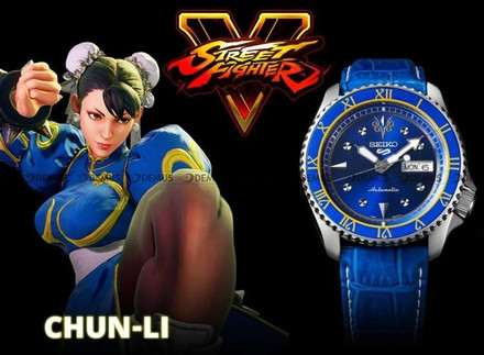 Zegarek Seiko Street Fighter "CHUN-LI - Blue Jade" SRPF17K1 - Limitowana edycja
