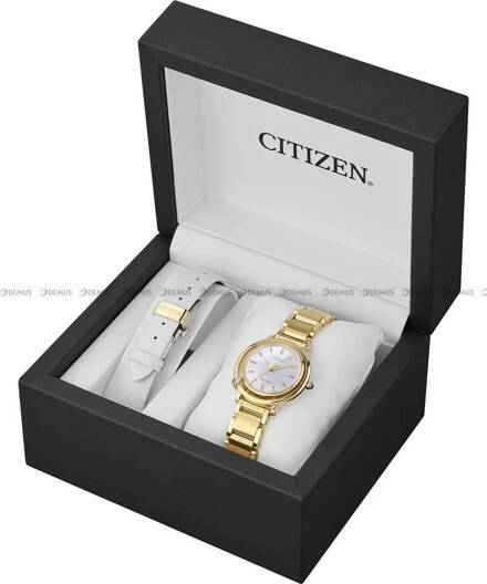 Citizen Arcly Collection Arising Eco-Drive EM1092-64D Zegarek Damski - dodatkowy pasek w zestawie