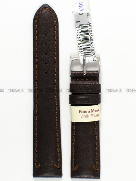 Pasek skórzany do zegarka - Morellato X4540A61030 - 20 mm brązowy