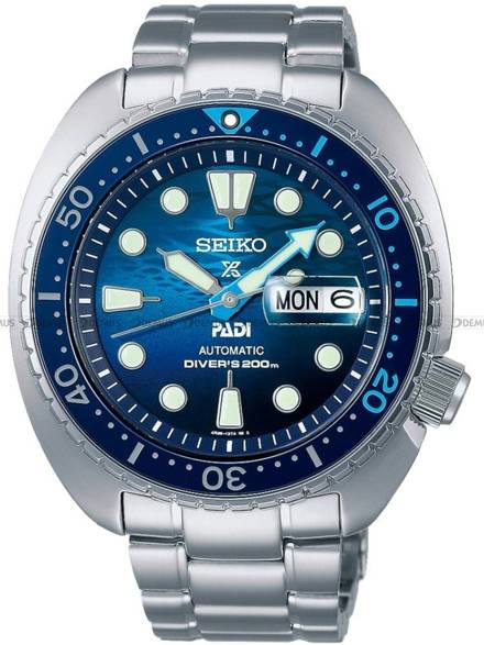 Seiko Prospex King Turtle Automatic PADI Diver "The Great Blue" Special Edition SRPK01K1 Zegarek Męski 