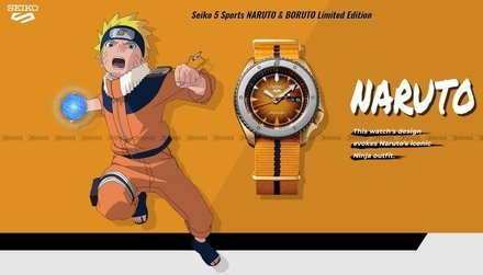 Zegarek Męski Seiko 5 Sports NARUTO & BORUTO - NARUTO UZUMAKI SRPF70K1 - Limitowana edycja